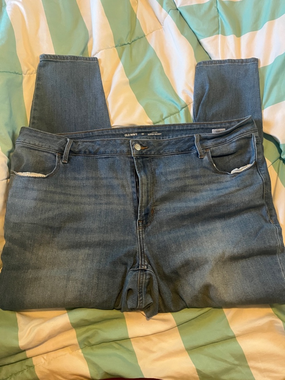 Old Navy Blue Super Skinny Jeans